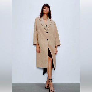 ZARA oversized rustic Coat XL